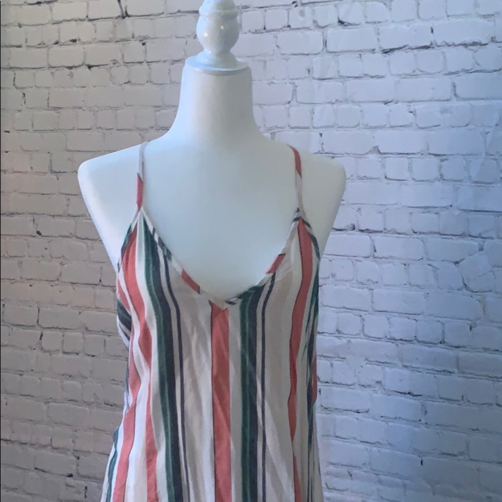Striped beach maxi dress